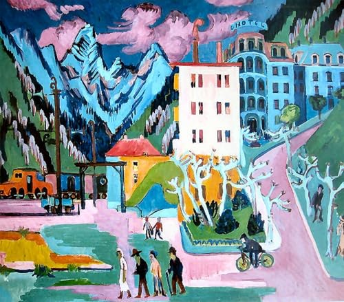 Lienzo decorativo para pared de Ernst Ludwig Kirchner, pintura expresionista de 60x90cm