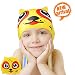 Swim Caps, ZIONOR Silicone Swimming Caps for Youth Kids with Cute Animal Cartoon Elastic Designed Non-toxic, Allergy-free Waterproof, Eco-friendly for Boys Girls 3 - 12 Years Old