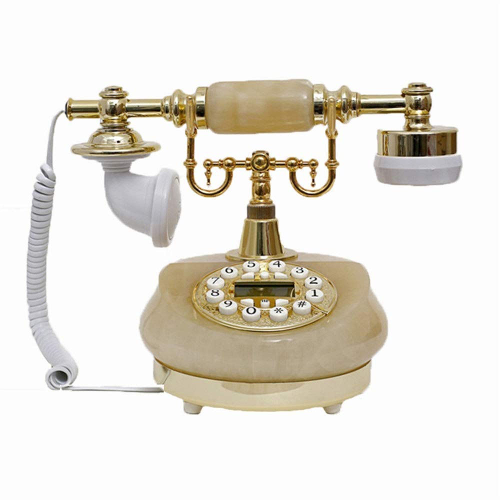 Telefon stacjonarny do domu, antyczny telefon, europejskie telefony z tarczą obrotową, telefon stacjonarny retro, telefon stacjonarny na biurko, telefon przewodowy do domu i wystroju, białe kreatywne