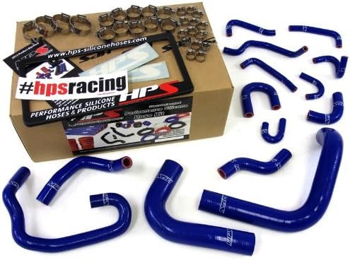HPS 57-1323-BLUE-1 Blue Silicone Radiator Coolant/Heater Hose Kit