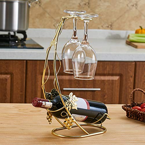 Soporte moderno para botellas de vino 12x38 cm miniatura 1