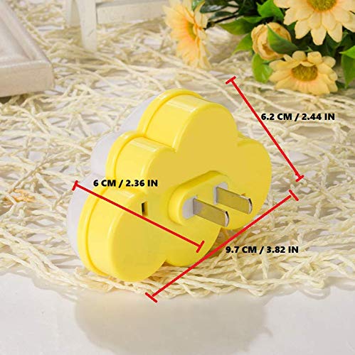 Baby Night with Light Sensor Plug in Intelligent Soft LED Wall Nursery Lamp LED Cloud Nightlight for Kids for Children’s Bedroom Hallway for Baby Nursery Child Room - Image 6