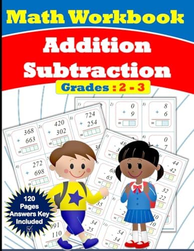 Math Workbook Grades 2 & 3 Addition and Subtraction Exercises | Math ...