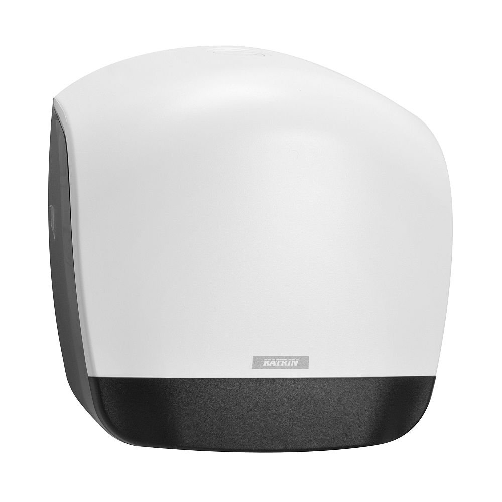 Katrin 90083 - Dispensador Gigante para rollos de papel higiénico, tamaño grande, color blanco