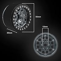 Vista 3 de OGRC - 4 llantas Beadlock de 1.9 pulgadas, llantas de aluminio para Traxxas TRX4 TRX6 Redcat GEN7 GEN8 Rc4wd D90 Axial SCX10 SCX10 II 90046 SCX10