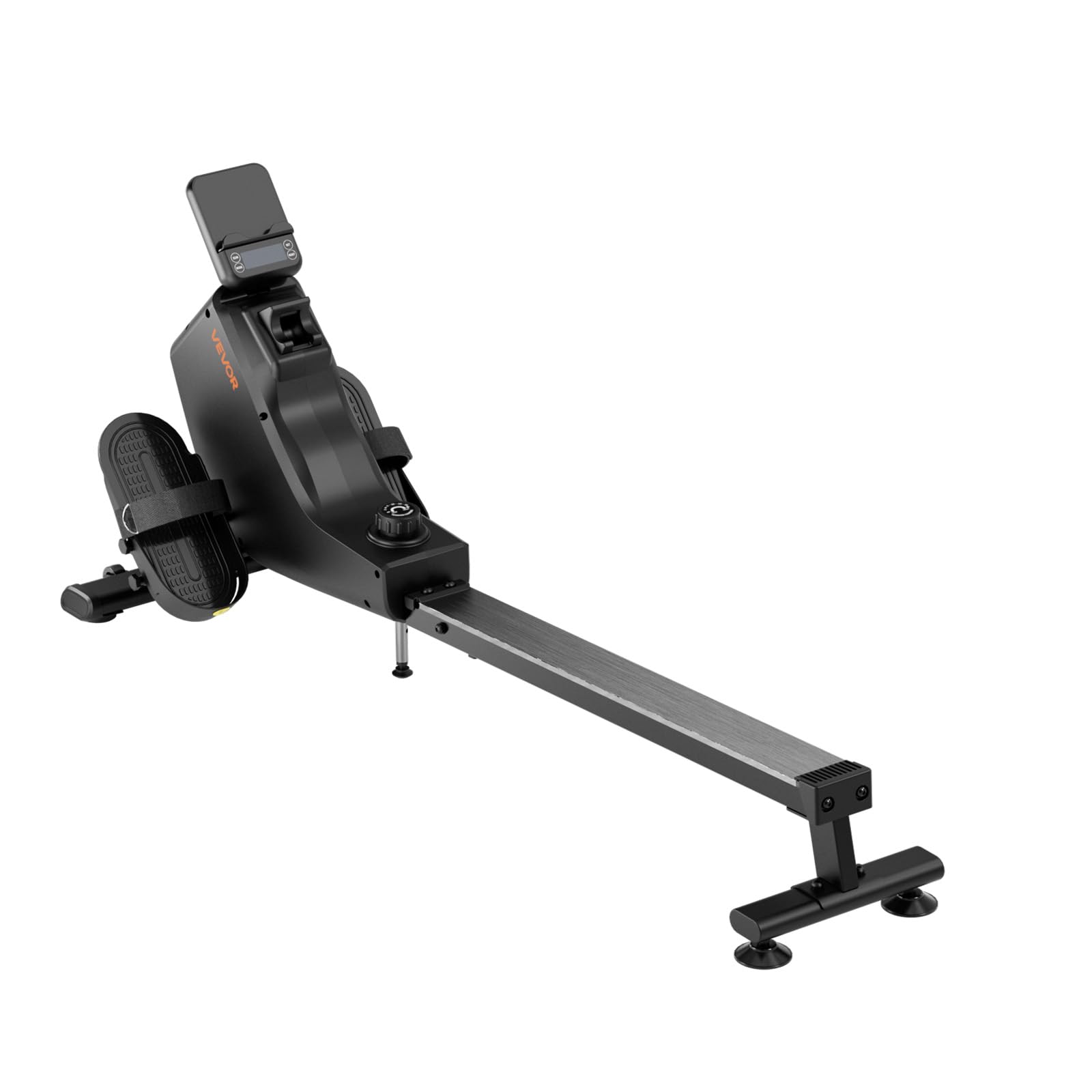 VEVOR Vogatore Magnetico, Resistenza Silenziosa Regolabile a 16 Livelli, Vogatore Pieghevole per la Casa, Capacità 158 kg, Vogatori Allenamento Aerobico con APP Bluetooth e Monitor LCD
