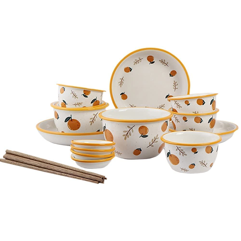 Zestawy naczyń ceramicznych składające się z 6, 9 i 26 elementów, talerze z porcelany kostnej, ceramiczne zestawy naczyń kombinowanych dla 1, 2 i 6 osób, zestawy nac,26 Pieces-