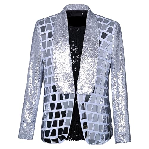 Veste de costume pour homme à paillettes DGKaxiyaHM pour mariage