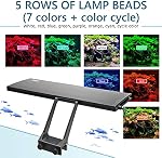 Hygger 24/7 Clip On Aquarium LED Light, Sunrise-Daylight-Moonlight & DIY Mode, Adjustable Timer/Brightness, 7 Colors for Planted Tank (14W, 12-20in)