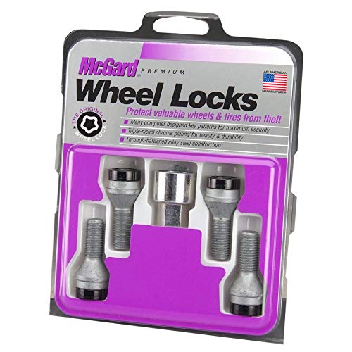McGard 27178 Chrome Bolt Style Cone Seat Wheel Locks (M12 x 1.5 Thread Size) Set of 4, Black by McGard - Image 3