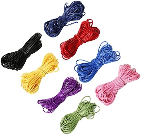 Corda In Cotone Cerato, 100 M, Colore: Nero, 1 Mm, Per Bracciali - Foto 3
