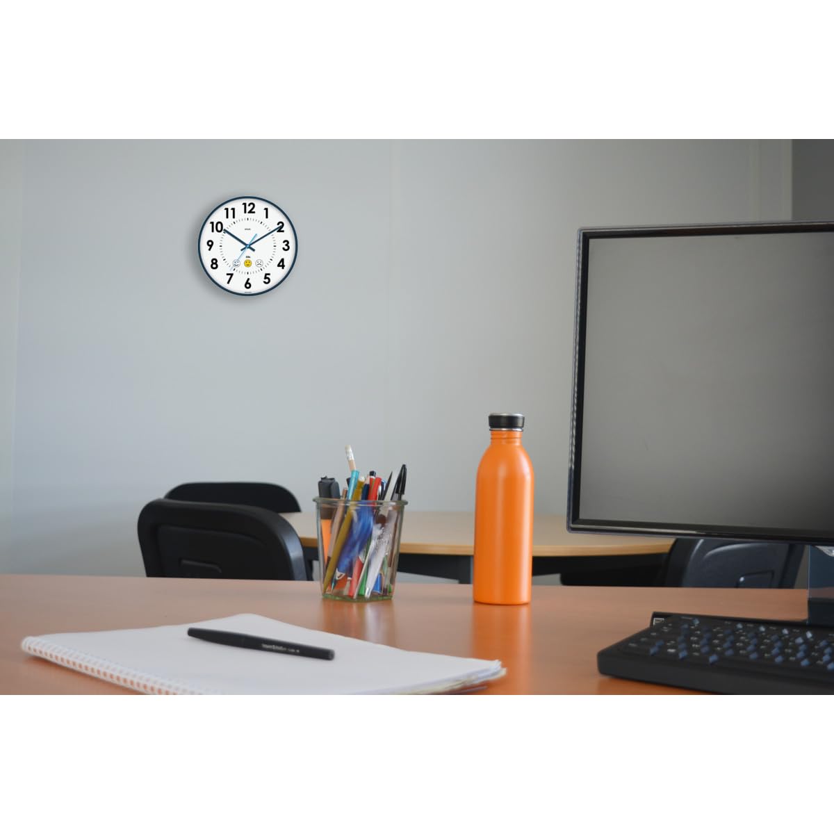 Orium Horloge analogique capteur de CO2 Quaelis 15, Horloge et Moniteur de CO2, pour la Maison et Les Bureaux