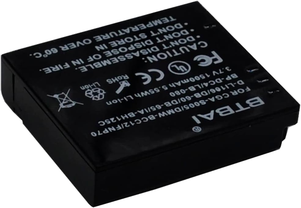 NP-70 Battery for NP70 Finepix F20 F40fd F45fd F47fd BP-DC4 IA-BH125C BP-41 CGA-S005 Klic-5000 DB-60 Digital Camera Battery k1a