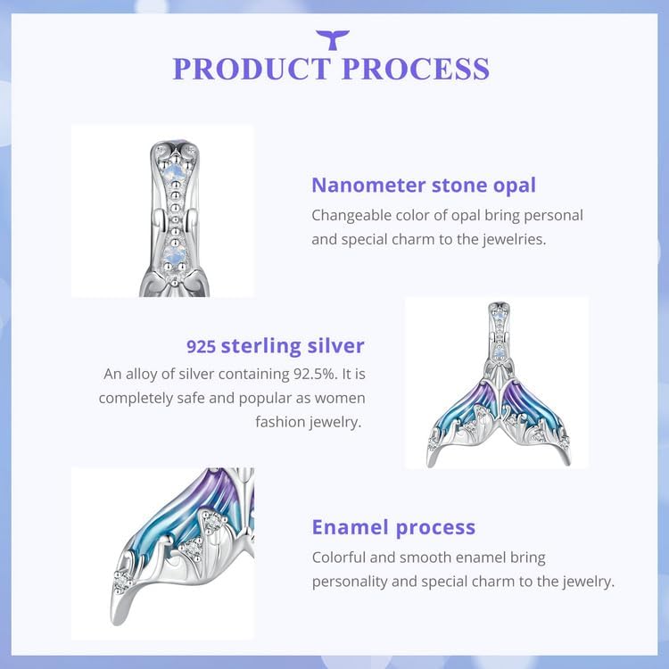 Miniatura 5 de BISAER Dijes colgantes de plata de ley 925 para pulseras, gatos, perros, perezosos, animales, mariposa, hada, corazón, colgante