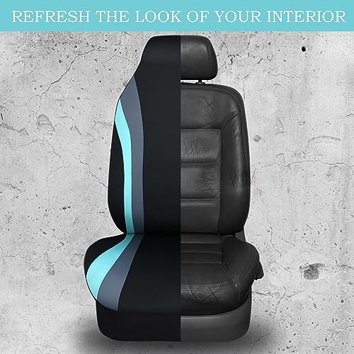 Image of CAR PASS Line Rider Neoprene Waterproof Car Seat Cover Full Set Universal Fit