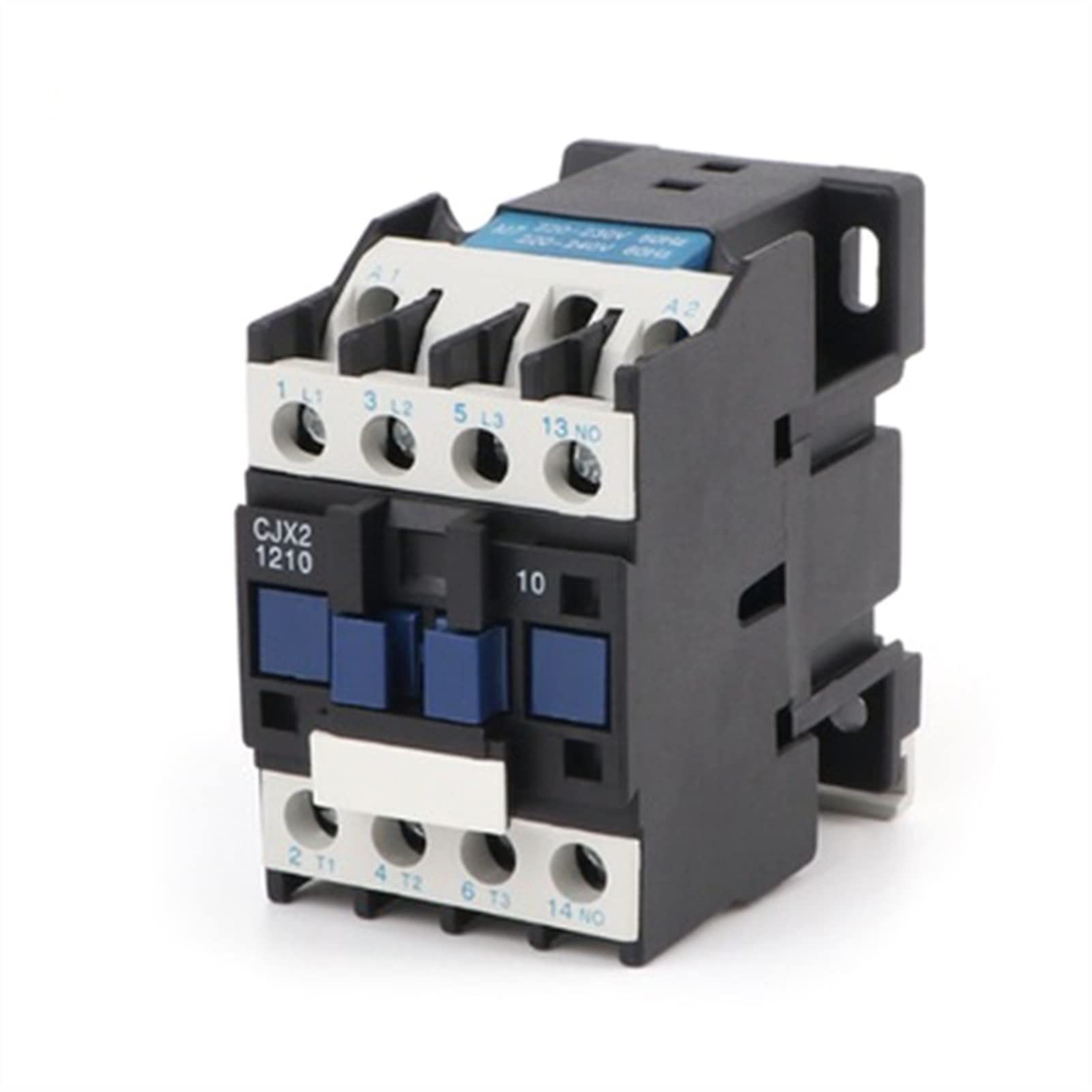 Stycznik CJX2-1210 12 A Styczniki AC 3 stopnie 3-biegunowe 110 V/220 V 50/60 Hz Szyna DIN do włączania i wyłączania i sterowania obwodem przemysłowe instalacje elektryczne (kolor: 220 V)