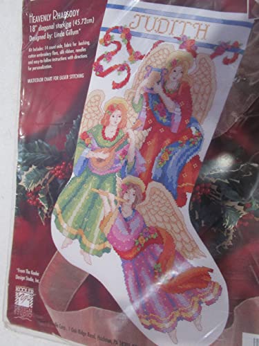 Kit de broderie au point de croix chaussette de Noël pour éviter le stress