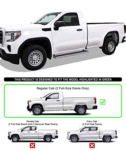 Estribos de acero inoxidable APS 6in para Silverado Sierra miniatura 2