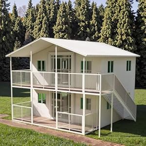 Prefab Tiny Home for Sale 2 Story Container Home Modern Modular Detachable Container House Luxury 20/30/40ft Villa House 2 3 4 5 Bedroom Mobile Folding Movable Prefabricated House with Bath & Kitchen