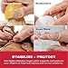 3-Point Products BEIGE Oval-8 Finger Splint, Support and Protection for Arthritis, Trigger Finger or Thumb, and Other Finger Conditions, Size 9 (Pack of 3)