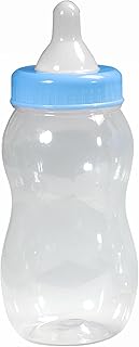 Celebra Baby Bottle Décor –11 Inches Tall Baby Bottle Bundle, Removable Lid, Ideal Gift, Baby Shower Decoration, Mini Bot...