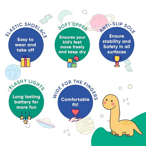 Light - Light Up Kids Shoes Kit with Sunglasses and Watch - LED Shoes for Boys, Easy to Put On, Kid Sneakers4