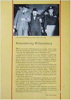Paperback Remembering Williamsburg Book