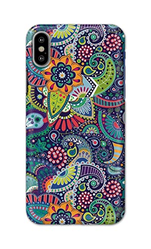 Image of Printed Hard Back Cover Case for Apple iPhone X | iPhone 10 | iPhone Xs | iPhone 10s Back Cover (Miraculous Patterns) -1803