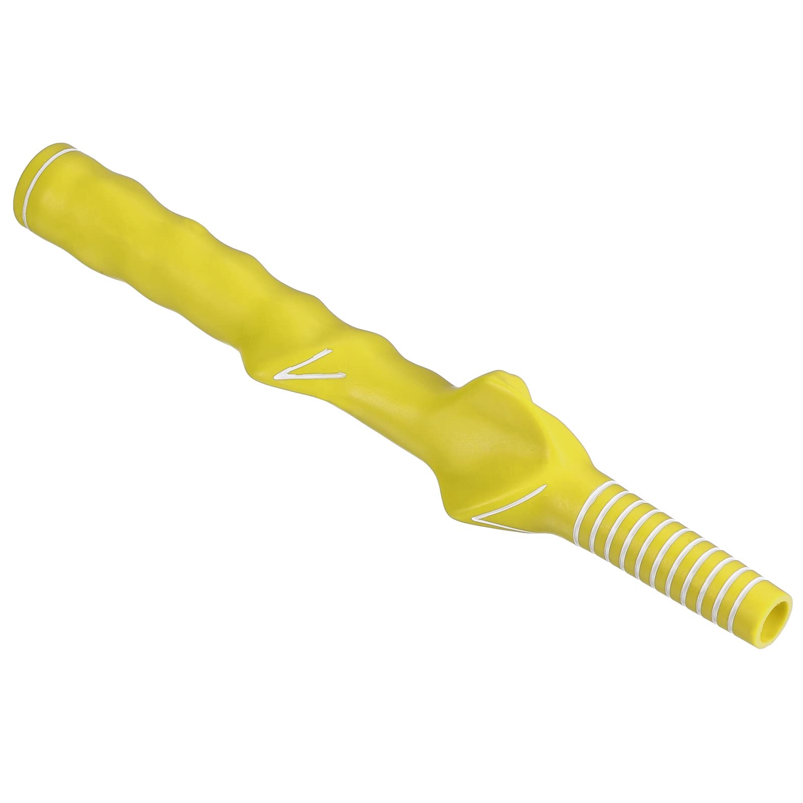 PATIKIL Golf Club Training Grip, 1 Pack Right Handed Teaching Practice Swing Non-Slip Auxiliary Aid Correction for Golf Trainer Beginner, Yellow