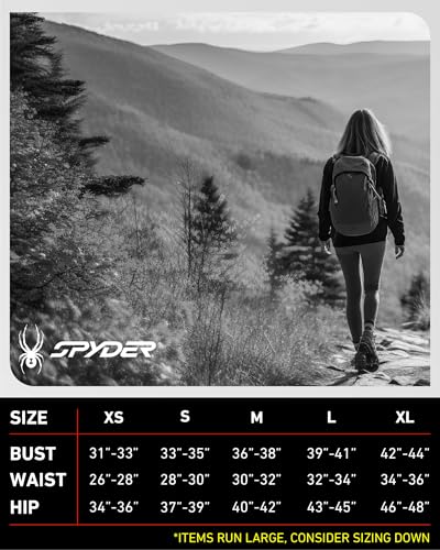 Image of Spyder Womens Thermal Underwear Set - 2-Piece Breathable Soft Fleece Lined | Soft Breathable Base Layer Set, Warm Cozy Comfort for Skiing, Layering, Downtime, and Cold-Weather Days