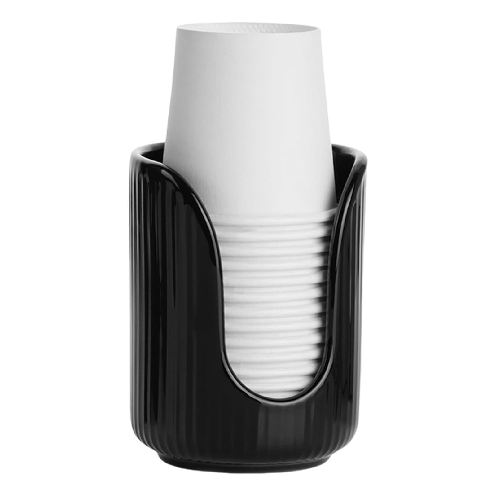 Portabicchieri Da Bagno Con Dispenser - Organizer Con Design A U E Strisce Verticali - Foto 9