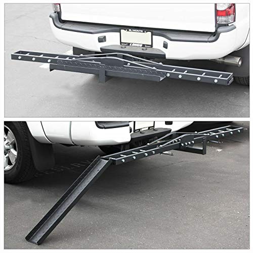 Foundation Deals Black Motorcycle Scooter Dirtbike Carrier Hauler Hitch Mount Rack Ramp Anti Tilt
