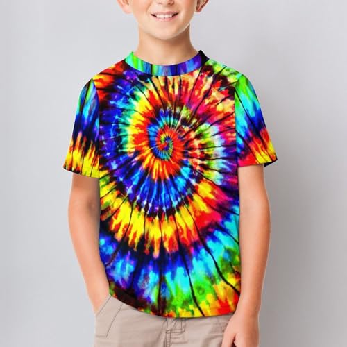 Kids Summer Short Sleeve T Shirt for Boys Girls 6-18Y,Children Tees Cool 3D Print3