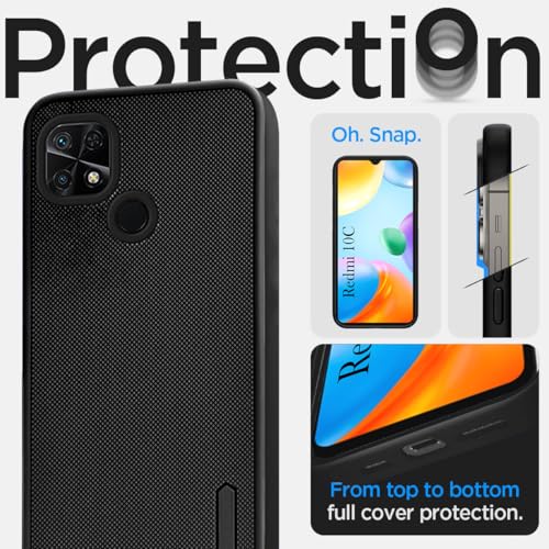 Image of Jkobi Rubberised Back Cover Case for Xiaomi Redmi 10C (Textured Grip Design | Camera Protection | Slim and Light Weight | Soft Touch and Feel)