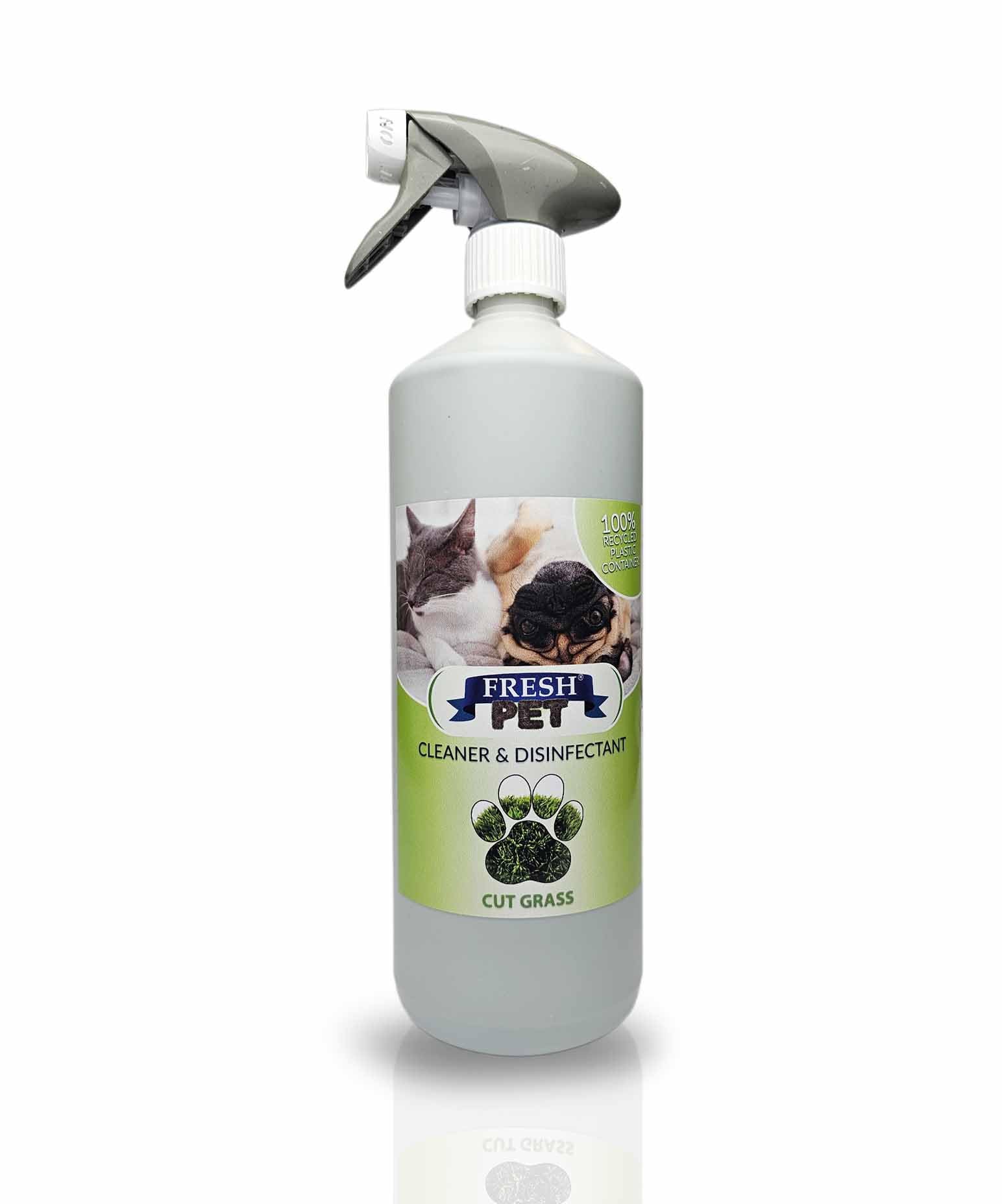 Trade Chemicals Pet Disinfectant 1L Spray 100% Recycled Bottle, Deodoriser, Cleaner, Kennels, Artificial Grass, Fresh Pet (Cut Grass) โ image 1