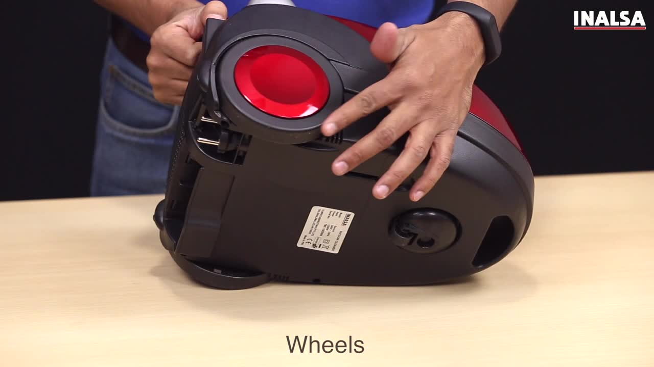 Inalsa Clean Max Bagless Cyclonic Vacuum Cleaner1900 Watt with Turbo