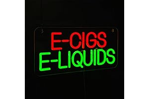 E-cigs E-liquids High Bright LED Neon Signboards for Smoke Vape Shop