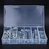 Drywall Repair Kit, Expansion Screw Drywall Screw 42PCS M4~M6 Expansion Bolt Plasterboard Screw Combination Kit Hand Tool Accessory for Industry