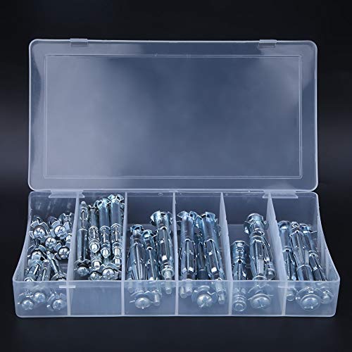 Chevilles Molly M4-M6 en kit d'assortiment de 42 pièces pour plaque de plâtre