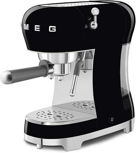 Miniatura 4 de Smeg Máquina de café expreso manual con varita de vapor, 15 barras de presión, filtro Porta de acero inoxidable, calentador de tazas pasivo,