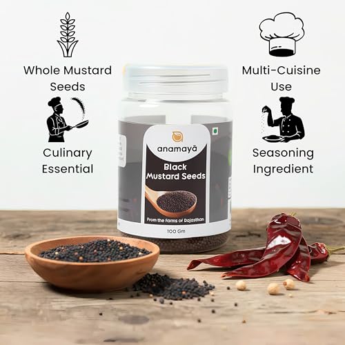 Image of Anamaya Whole Spices family (Black Mustard Seeds)
