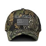 Speedy Pros Camo Baseball Cap Us Air Force American Flag A Embroidery Cotton Hunting Dad Hats for Men & Women Strap Closure Forest Tree Green