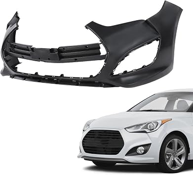 ANDPLAY Front Bumper Cover, Fit Hyundai Veloster 2013-2017 | Black 865112V500 HY1000194