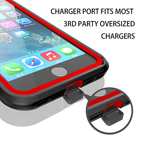 Impactstrong Iphone 7 Plus/Iphone 8 Plus Case, Ultra Protective Case With Built-In Clear Screen Protector Full Body Cover For Iphone 7 Plus/Iphone 8 Plus (Red) #TOP1