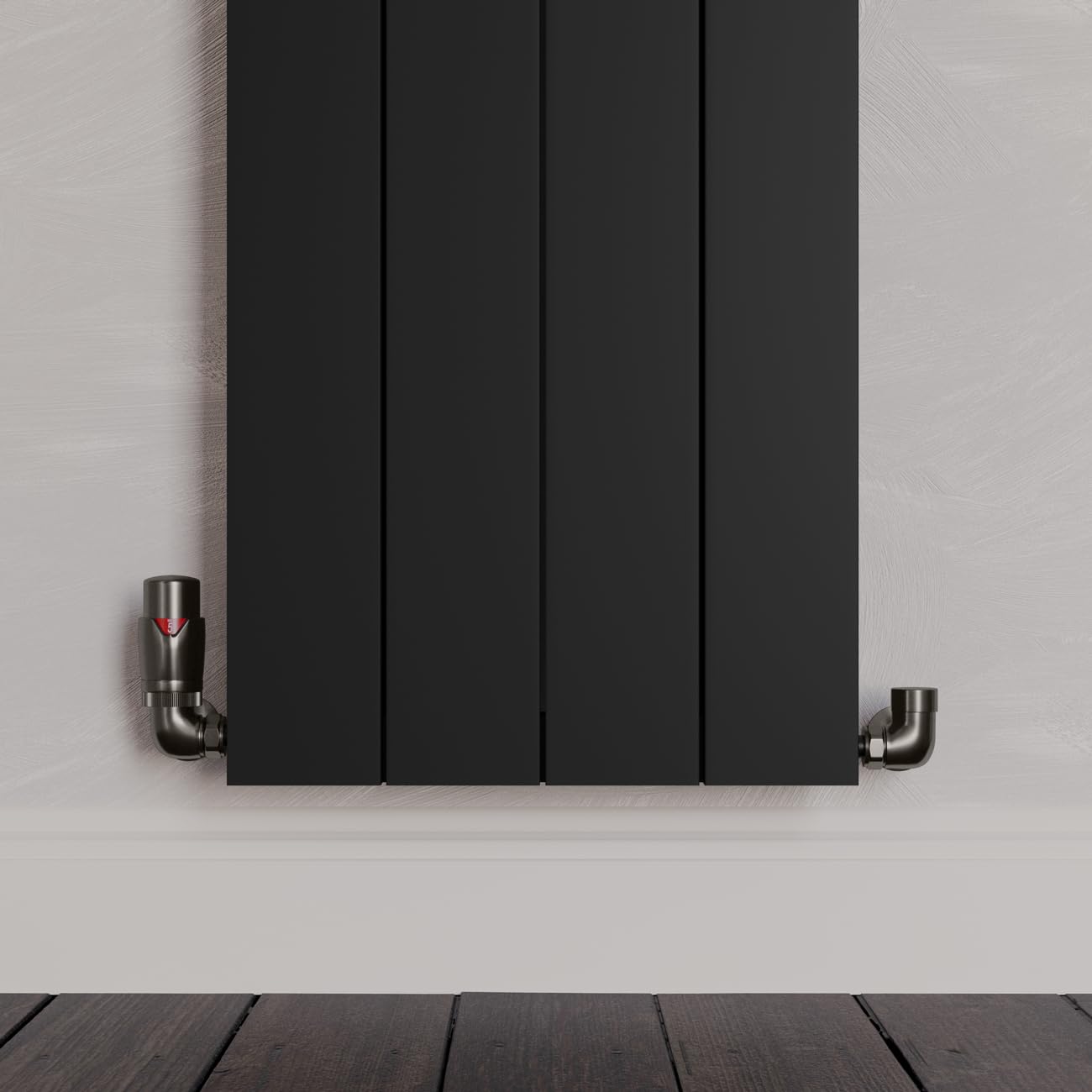 UK Radiators Thermostatic Radiator Valve (TRV), 15mm Corner Lockshield, Old Style Pewter Colour - Image 4