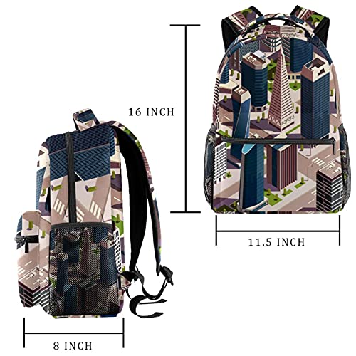 Sac à dos ordinateur portable grand format imprimé papillons