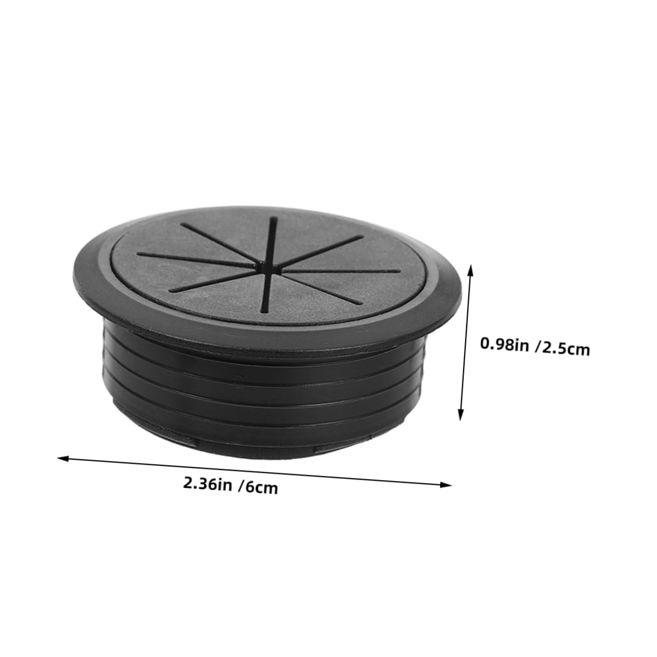 NULYLU 20pcs Grommet Base for Work Desk Desk Cable Wire Grommet Covers Round Wire Hole Plugs Plastic Cord Hole Covers for Cable Management Elegant Design for Desktop Organization