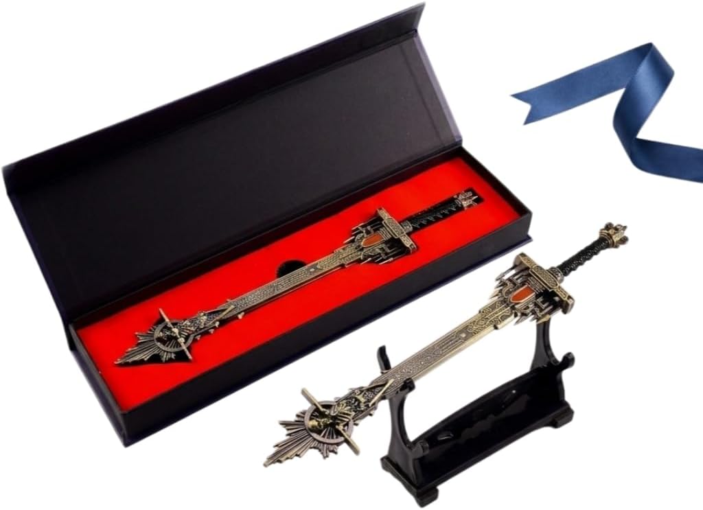 Superbuybox Game DLC Nightreign Golden Epitaph Straight Sword Martial Arts Sword Game Collection Gift Desk Decor w/Display Stand
