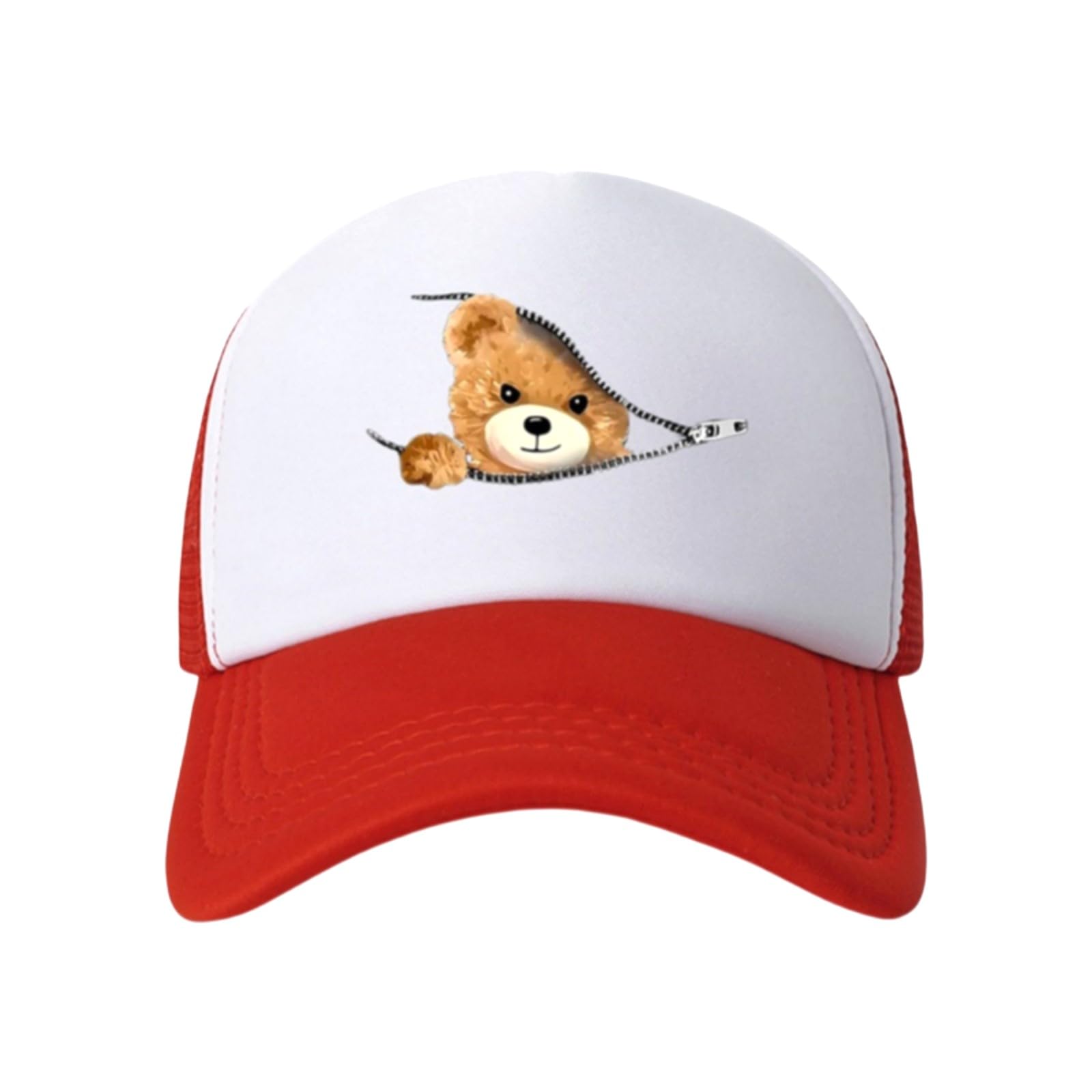 HaloHorus Retro Sponge Trucker Hat for Unisex, Classic Adjustable Mesh Baseball Cap for Running, Hiking, Workout, Fishing, Spb-red, One Size — image 1