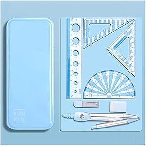 Math Geometry Kit Set Professionele Tekening Set, Compass Set, Student Geometry Math Set, Multifunctionele briefpapier…